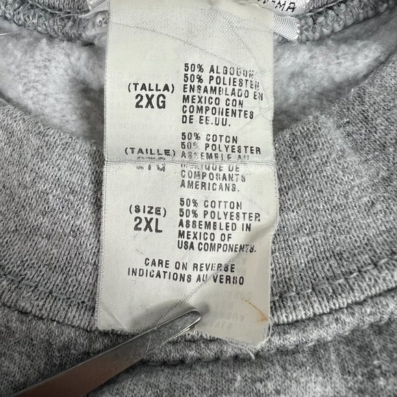 2005 Disney World Party Never Ends Sweatshirt Extra Extra Large Grey Crewneck - Picture 8 of 14